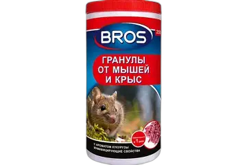 BROS Гранулы от мышей и крыс 250г, Польша