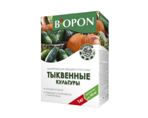 БИОПОН Удобрение для овощей и рассады. Тыквенныекультуры 1 кг, Польша