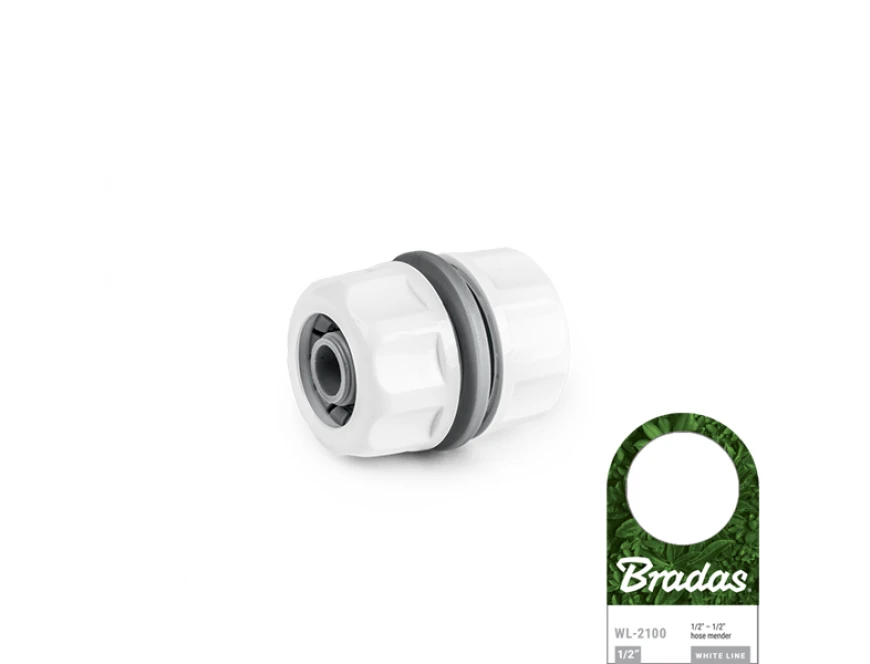 Соединитель ремонтный для двух шлангов 1/2" или 5/8" BRADAS White Line